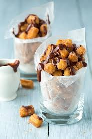 Bouchees De Churros Fair Food Recipes Tapas Recipes Churro Bites