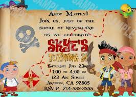 Jake Invitation 3 Pirate Invitations Pirate Birthday Pirate Party