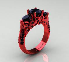 Differentbut Pretty Black Gold Jewelry Gothic Wedding Rings Gothic Jewelry