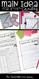 This Main Idea Supporting Detail And Summary Packet Has Reading Comprehension Worksheets Games Ta Main Idea Activities Teaching Main Idea Main Idea Lessons