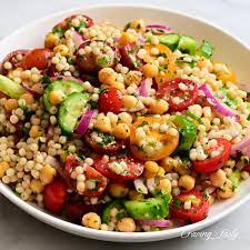 Israeli Couscous Salad - Craving Tasty