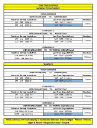 Live Chennai Chennai Metro Rail Fare Chart Special Class