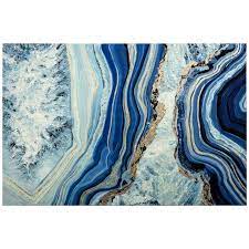 She loves the colors and high gloss sheen that. 24x36 Blue Geode Canvas Art At Home