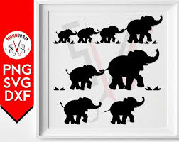 Elephant Svg File Elephant Silhouette Svg Cute By Monogramsvg Elephant Silhouette Button Art Silhouette Projects