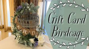 Place it at the gift table, hang a picture of the happy couple in the middle and make it easy for guests to attach their gift cards to the other branches. Birdcage Gift Card Holder Wedding Diy Youtube