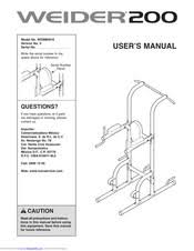 Weider 200 Power Tower Bench Manual Pdf Download