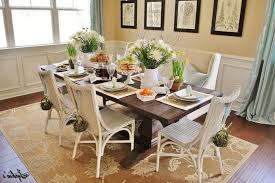 I hope you all had a nice weekend. Pinterest Easter Decorations Large Bouquets Of Flowers Cake Stands With Sweets Whi Dining Table Centerpiece Easter Table Decorations Glass Dining Room Table