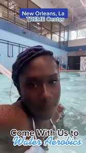 This was so much fun!! I can see myself doing this weekly honestly, just to  play in the water 👏🏾 you guys should definitely go take a class, ITS  FREEEE! 🫶🏿😁 #wateraerobics #swimming #swimmer #diver ...