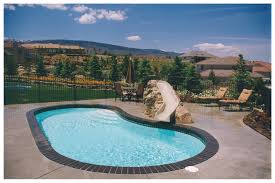 Monterey 1a Viking Pools Kidney Design In 2020 Kidney Shaped Pool Swimming Pool Designs Pool Designs