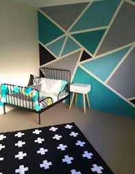 From princess and superhero themed bedrooms to rooms decorated with stripes and circles, explore kids' bedroom and nursery paint ideas and find a design your children will love. Wallpaper Wall Coverings Bedroom Design Big Boy Bedrooms Geometric Wall Paint