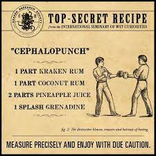 Kraken black spiced rum is a caribbean black spiced rum. Cephalopunch Kraken Rum Drinks Alcohol Recipes Rum Recipes