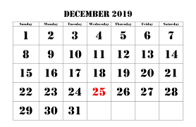 Holidays Calendar For December 2019 November Calendar Calendar Word Calendar Template