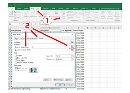 How To Repeat Excel Spreadsheet Column Headings At Top Of Page Cedarville University