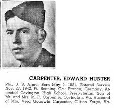 PFC Edward Hunter Carpenter (1922-1945)