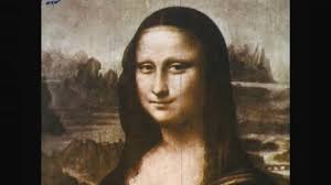 Chalk drawing of Mona Lisa