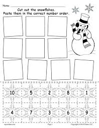 Printable Snowflake Number Ordering Worksheet Numbers 1 10 Preschool Winter Numbers Numbers Preschool Winter Preschool
