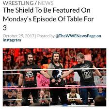 A New Episode Of Table For 3 Will Air On The Wwe Network This Monday Immediately Following Wwe Raw Featuring Seth Rollins Dean Ambrose And Roman Reigns The