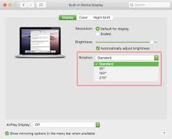 To set the screen to its normal display settings. How To Rotate Your Mac Screen 90 Degrees Or Upside Down