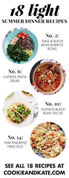 18 Light Summer Dinner Recipes Cookie And Kate Summer Recipes Dinner Light Summer Dinners Summer Dinner