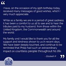 The queen's official birthday has been marked with a scaled back celebration for a second year due to covid. The Royal Family On Twitter The Queen S Message To People Across The World Who Have Sent Tributes And Messages Of Condolence Following The Death Of The Duke Of Edinburgh Https T Co Sw6jyqzrwl