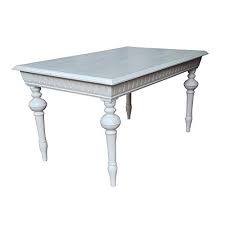 The six included chairs are built on a solid wood frame and rest on two straight front legs and two curved back legs. Shabby Chic French Style Solid Mango Wood French Grey Finish Dining Table Eight Seater Dining Table Full Range Of Matching Furniture Is Available For Bedroom Living Room Kitchen Dining Room Bathroom Amp