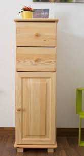 Borchardt möbel kommode »oliva«, breite 200 cm, mit 4 schubkästen, weiß, weiß matt/weiß hochglanz. 2 Drawer 1 Door Narrow Storage Cabinet 031 Solid Pine Wood Clearly Varnished 122h X 40w X 47d Cm