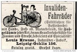 Original Werbung Inserat Anzeige 1905 Invaliden Fahrrader Krause Leipzig Gohlis Ca 45 X 30 Mm Fahrrad Werbung Alte Werbung