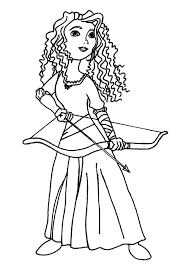 77 coloring pages to print. The Bravest Beautiful Merida Coloring Pages Printable Drivecolor