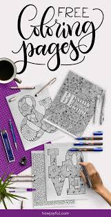My coloring book editor is a free windows program designed to make it easier to create pages for my coloring book. Lettering Coloring Pages 6 Beautiful Free Pages To Relax And Color