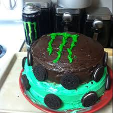 Monster Energy Drink Cake For My 15th Birthday Yesss Plz Cake Monster Energy Drink Food