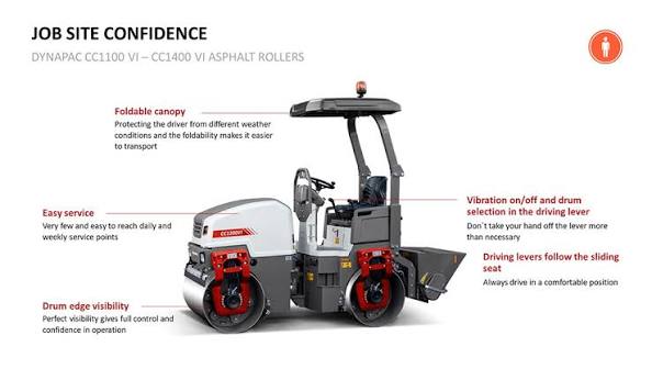 Dynapac CC1100VI Smooth Drum Roller