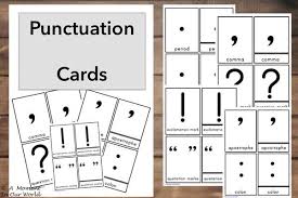 Free Printable Punctuation Cards Teaching Punctuation Creative Learning Homeschool Lesson Plans