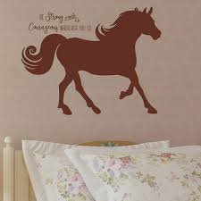 Maybe you would like to learn more about one of these? Amazon Com Horse Quote Vinyl Wall Decal Country Theme Decorations Horse Decor For Girls Room 36 X27 Brown Handmade Products