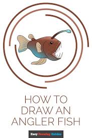 How To Draw An Angler Fish Really Easy Drawing Tutorial Drawing Tutorial Easy Drawing Tutorial Easy Drawings