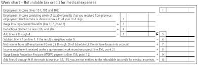 1. Refundable Tax Credit For Medical Expenses (Line 462) | Revenu Québec