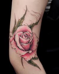 The artist is able to achieve an effect of delicacy and frailty in the petals with an overall mood of calm and beauty. Pink Flower Tattoos Designs Tattoo Designs Ideas