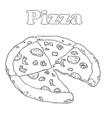 Once you've finished coloring these pizza coloring sheets, you must be very proud of yourself—as you should be! Pizza Coloring Pages Playing Learning