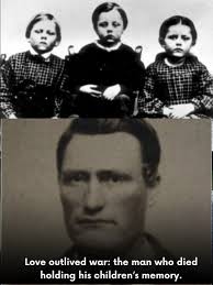 Soldier dies at Gettysburg, photo of children found
