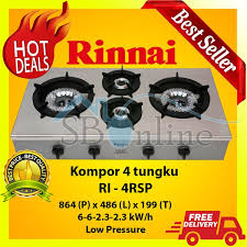 Kompor gas rinnai seri rb 72sv gb ini termasuk kompor tanam dengan harga terjangkau. Jual Kompor Gas Rinnai Ri 4rsp New Stainless Profesional 4 Tungku Di Lapak Springbedonline Bukalapak