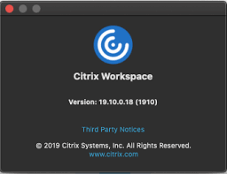More than 903 downloads this month. Citrix Workspace App 1910 For Mac Is Here With Macos Catalina Support Citrix Blogs