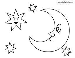 These free printable coloring pictures featuring nature motifs will surely be met by your children with enthusiasm and fun. Smiling Star Stars And Moon Colouring Pages Coloring Pages For Kids Moon Coloring Pages Star Coloring Pages Coloring Pages