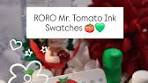 Cai | Swatches of the Mr. Tomato inks from RORO that I've been ...