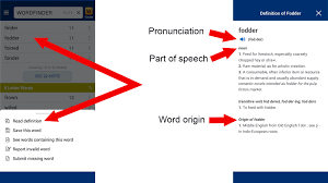 Click on the word to see the definition of the word. How To Make The Most Of The Wordfinder App