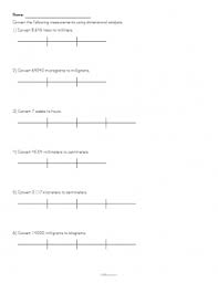 Dimensional Analysis Worksheet Dimensional Analysis Analysis Chemistry