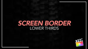 Freebies for final cut pro x that are going to make all the difference in your projects. Screen Border Title Templates For Final Cut Pro X