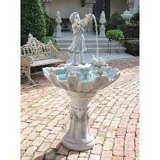 Explore the vast collection of lowes garden fountains at alibaba.com. Design Toscano 51 5 In H Resin Fountain Statue Outdoor Fountain In The Outdoor Fountains Department At Lowes Com