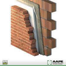 One brick wall is laterally next to the other