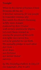 The Poem Farm Happy Fourth Of July Poem 95 Tonight Happy Fourth Of July Poems Fourth Of July