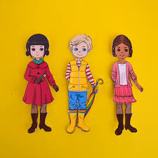 Free Printable Autumn Spring Paper Dolls Adventure In A Box