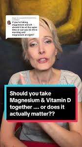 Replying to @user6835555901114 Magnesium and Vitamin D… should uou take em  together or does it actually matter?!🤷‍♀️ #menopause #menobelly  #fatlossover40 #menopausebellyfat #menopausehealth ...